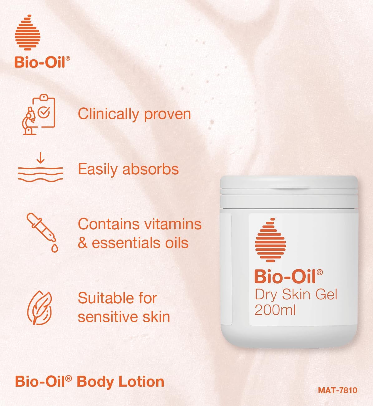 Bio-Oil Skincare Oil 125ml & Dry Skin Gel 200ml + 100ml Set