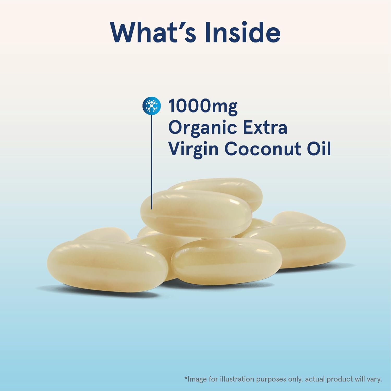Jarrow Formulas coconut oil 1000mg softgels daily use lifestyle 120 count