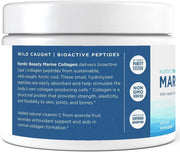 Supplement facts and ingredients for Nordic Beauty Collagen.