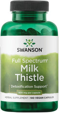 Swanson Full Spectrum Milk Thistle 500mg – 100 Vegan Capsules
