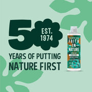 Faith In Nature Coconut Hydrating Conditioner, bottle packaging, coconut, 400ml product information