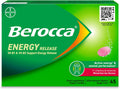 Berocca Vitamin C & B Complex Effervescent Tablets - Mixed Berries Flavour - 45 Count