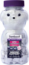 Sambucol Ositos Masticables de Saúco Negro para Niños | 60 Ositos | Vitamina C | Apoyo Inmunológico | Edades 4–12
