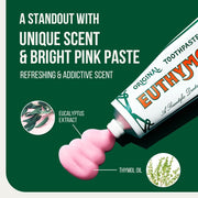 Euthymol Original Fluoride Free Toothpaste 75ml brushing instructions
