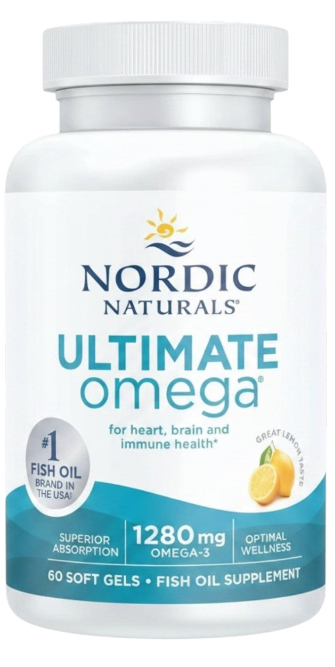 Nordic Naturals Ultimate Omega-3 Limón - Softgels de Aceite de Pescado Omega-3 1280mg