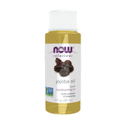 NOW Solutions 100% Pure Jojoba Oil bottle, 30ml, on white background.