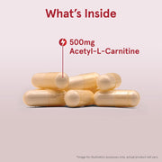 Jarrow Formulas Acetyl L-Carnitine 500mg veggie capsules daily use lifestyle 