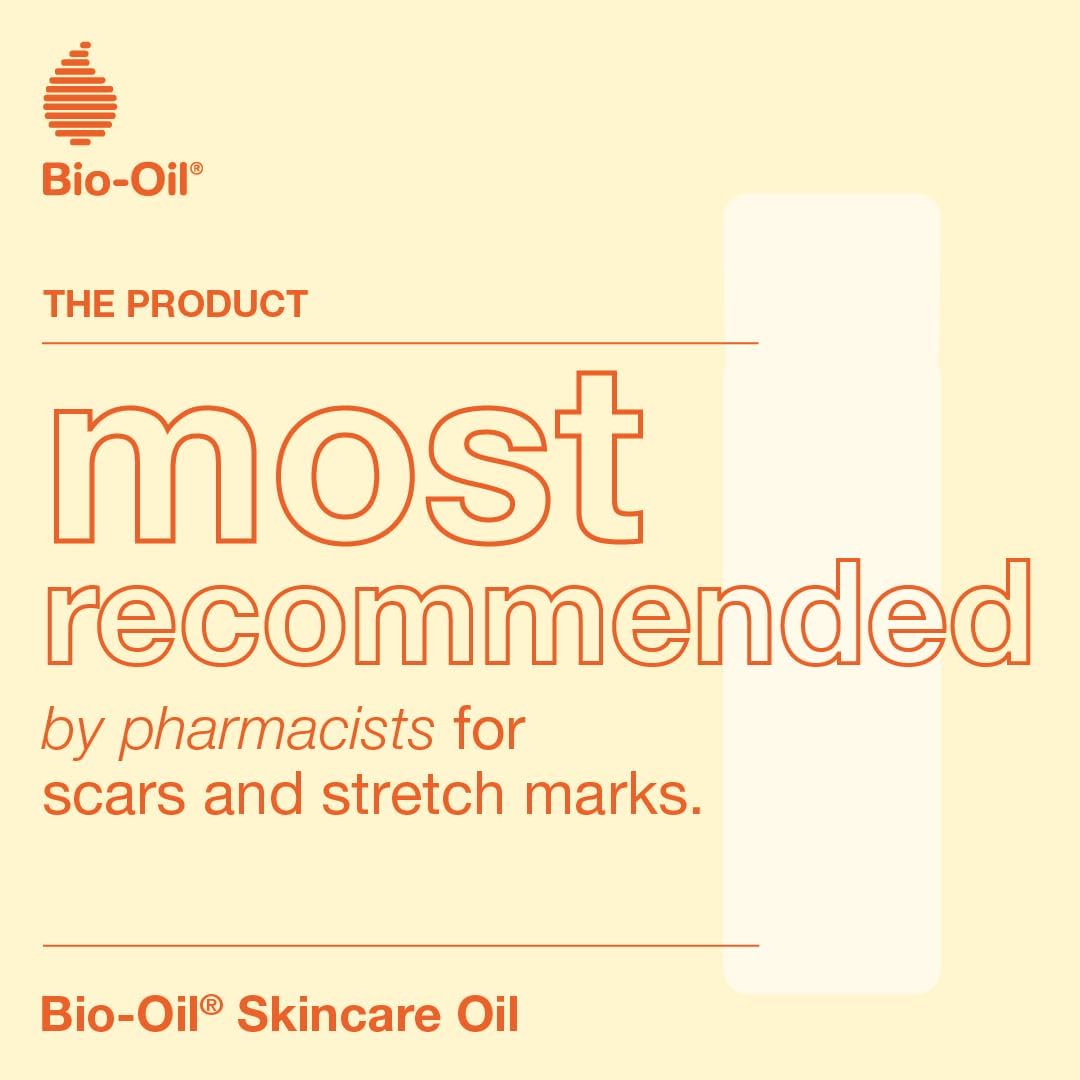 Bio-Oil Natural Skincare Oil, plastic bottle packaging, botanical oil formula, 60ml, face and body skincare use