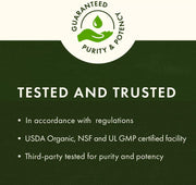 Swanson St. John's Wort Herb 375mg 120 Vegan Capsules Pack of 2 tested and trusted purity and potency infographic