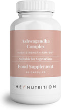 Hey Nutrition Complejo de Ashwagandha 750 mg KSM-66 - 60 cápsulas