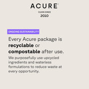 Acure Zombie Cell Clarifying Serum Milk Thistle & Niacinamide 30ml recyclable and compostable