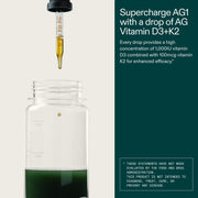 AG1 Greens Powder Starter Kit 360g with Shaker, 5 Travel Sticks & Vitamin D3 K2