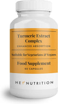 Hey Nutrition Turmeric Extract Complex with Vitamin C - 60 Capsules