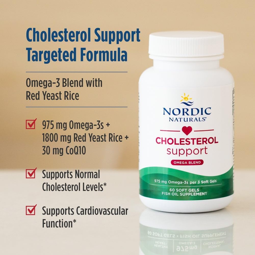 Fórmula para la salud del corazón Nordic Naturals - con Omega-3 y CoQ10 - 60 cápsulas blandas