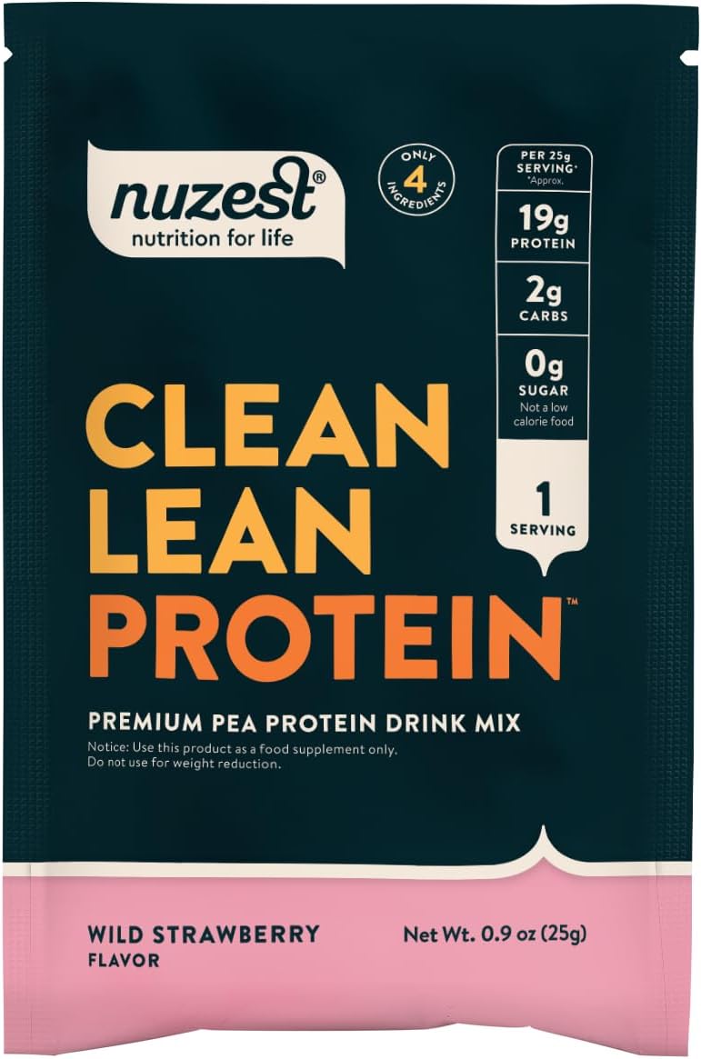 Nuzest Clean Lean Protein Powder Wild Strawberry 10 x 25g sachets