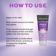 John Frieda Frizz Ease Secret Agent Touch-Up Crème avocado oil styling cream 100ml tube how to use