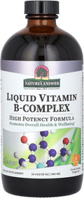 Complejo vitamínico B líquido con sabor a mandarina de Nature’s Answer - 480 ml