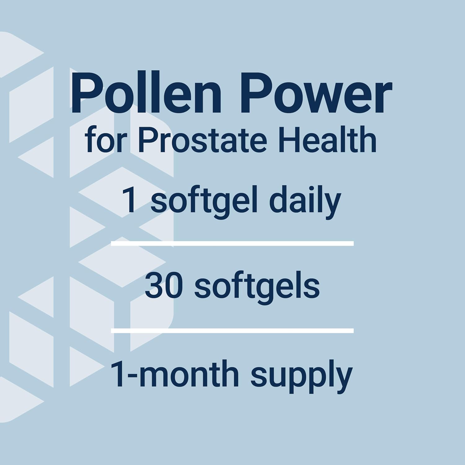 Life Extension ProstaPollen 30 softgels daily use with water