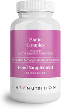 Hey Nutrition Complejo de Biotina con Zinc y Selenio - 60 Cápsulas