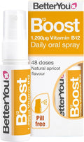 Spray oral BetterYou Vitamina B12, sabor natural a albaricoque - 25ml
