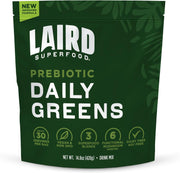 Laird Superfood prebiotic daily greens powder front pack 420g on white background