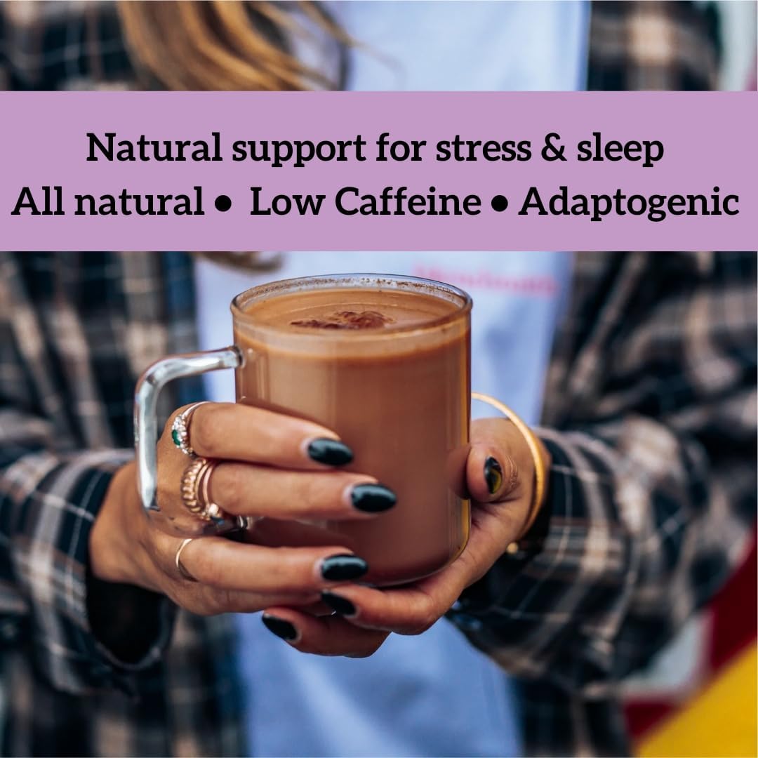 Lifestyle Image: Hottea Mama cacao ashwagandha hot drink daily routine 280g