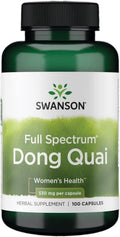 Swanson Dong Quai 100 Capsules | 530 mg | Women’s Health Support