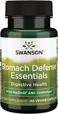 Esenciales para Defensa Estomacal con PepZinGI Swanson – 60 Cápsulas Vegetales