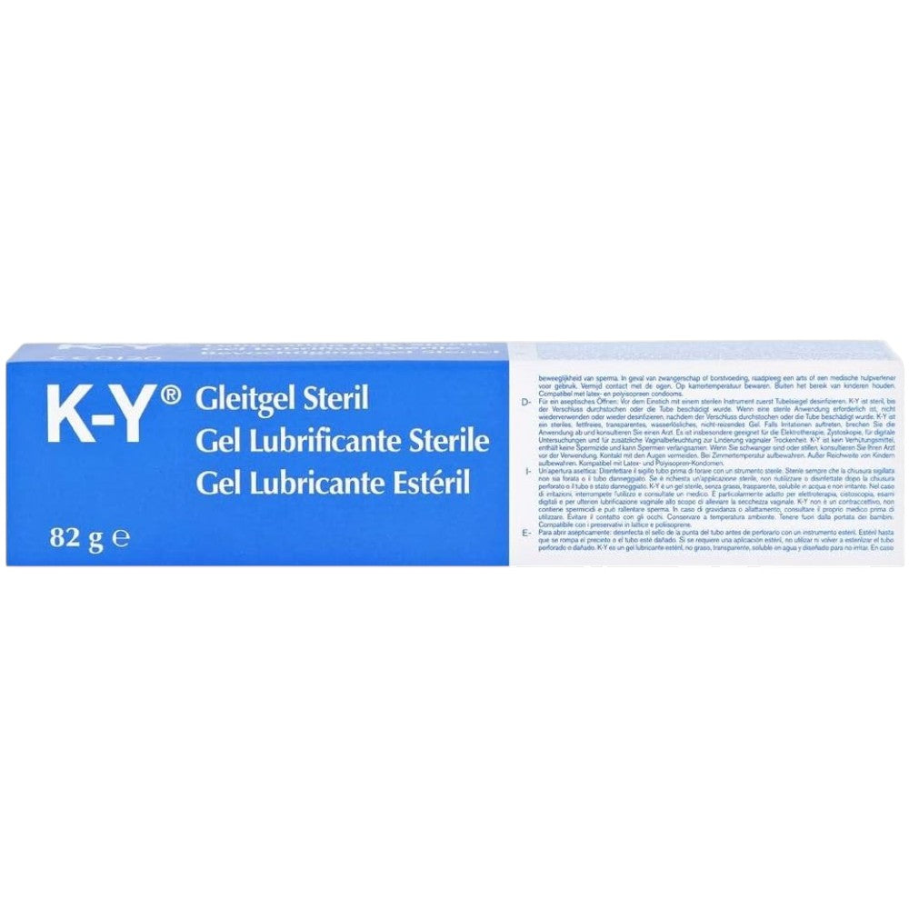 K-Y Jelly Water-Based Sterile Personal Lubricant, tube packaging, no flavour, 82g, ingredients information