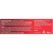 Deep Heat Max Strength Heat Rub Cream, tube and carton packaging, no flavour, 35g, active and other ingredients