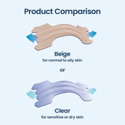 Breathe Right Original Tan Beige Nasal Strips package, Large size, 30 count comparison.