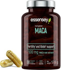 Essensey Extracto de Raíz de Maca 500mg Suplemento Herbal - 90 Cápsulas Veganas