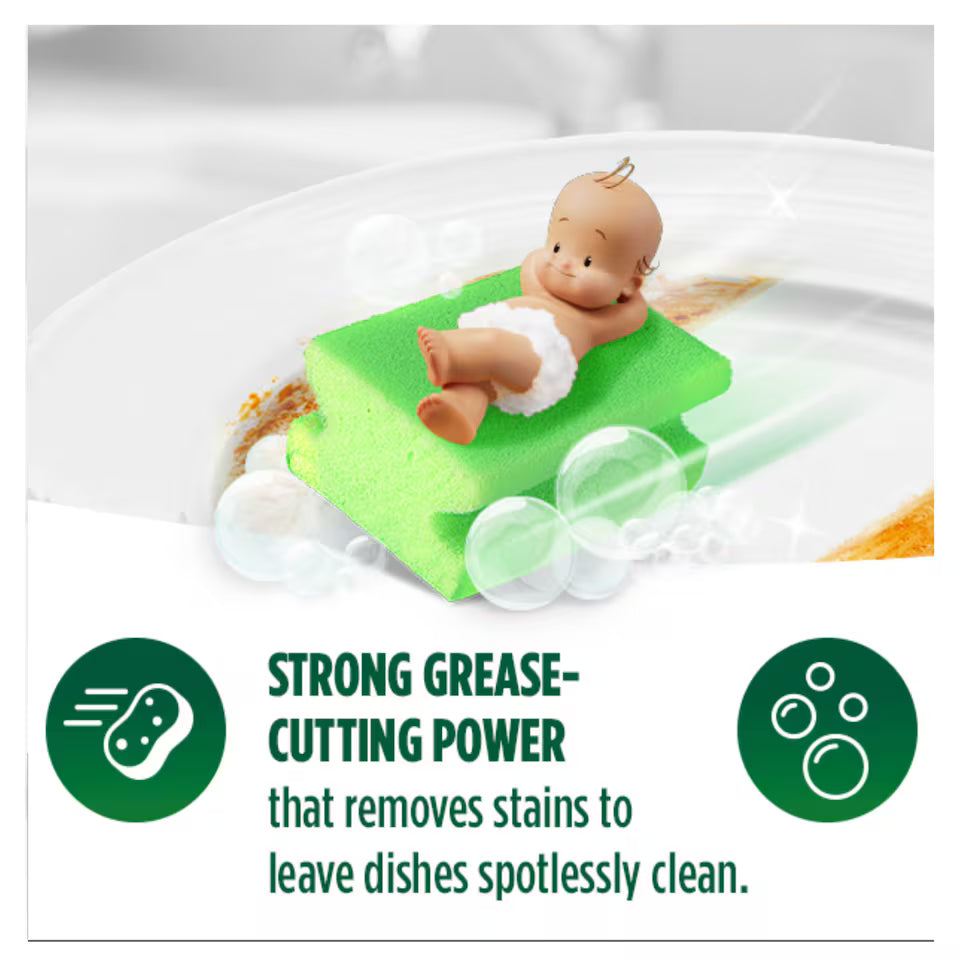 Fairy Clean and Fresh Apple and Rhubarb Washing Up Liquid 320ml used for everyday dishwashing