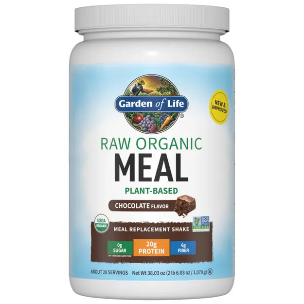 Raw Organic Meal Plant-Based Protein Chocolate 1078g