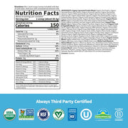 Nutrition facts and ingredients for Garden of Life Chocolate Protein Shake.