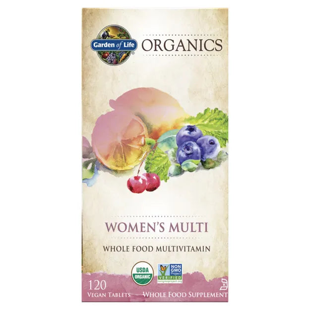 Garden of Life Organics Women's Multi box, 60 tablets.