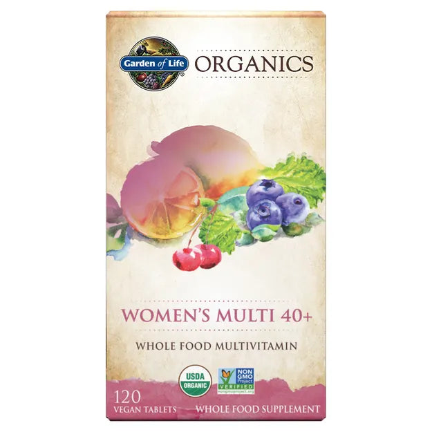 Garden of Life Organics Women's Multivitamin  box 120 vegan tablets.
