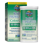 Garden of Life Raw Probiotics bottle & box, 30 capsules, 50 Billion CFU.