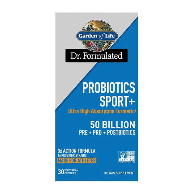 Garden of Life Dr. Formulated Sport Probiotics box, 30 capsules.