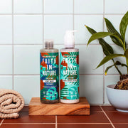 Faith In Nature Uplifting Body Wash Coconut 400ml bottle for everyday bath and shower care