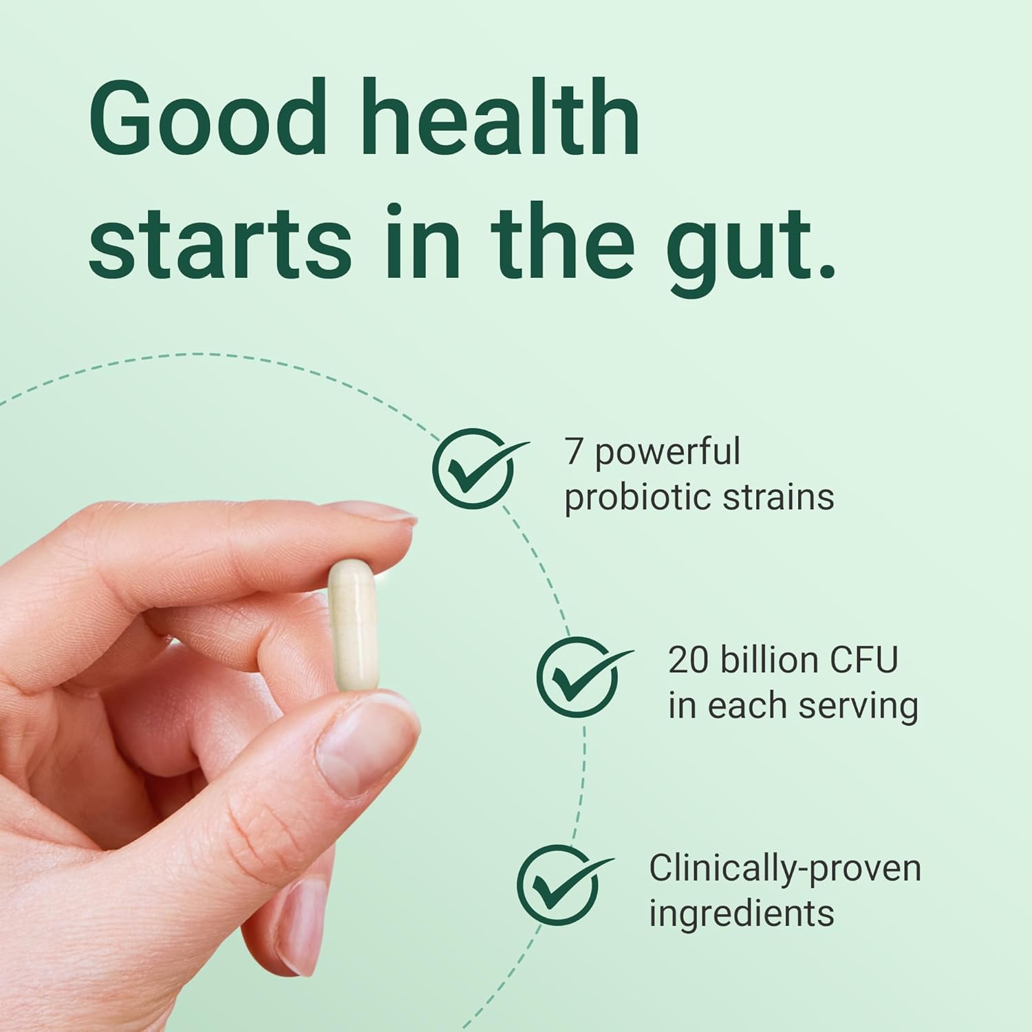 Hey Nutrition Probiotic Complex 20 Billion CFU - 60 Capsules