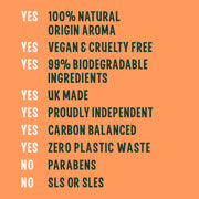 Faith In Nature Natural Orange Vegan Bar Soap 6 × 100g cardboard product information