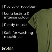 Dylon All-in-1 Washing Machine Fabric Dye Pod Olive Green 350g used for clothing and home textiles