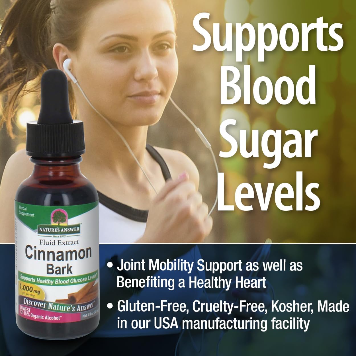 Nature’s Answer Cinnamon Bark Liquid Extract Low Alcohol - 30ml