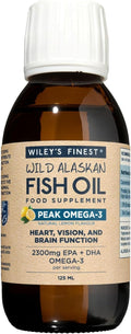 Wiley’s Finest Peak Omega-3 Wild Alaskan Fish Oil Lemon - 125ml