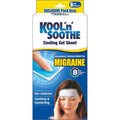Kool'n Soothe Migraine Cooling Gel Sheets 6 Count