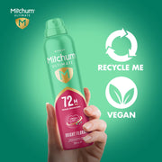 Mitchum Women's Ultimate 72H Bright Floral Antiperspirant aerosol spray can 250ml personal care use
