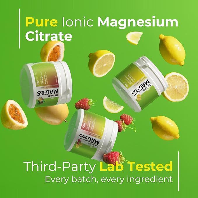 MAG365 Magnesium Citrate Powder, Passion Fruit - 150g