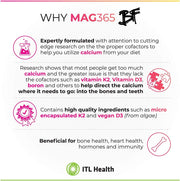 MAG365 BF Magnesium Mineral Powder, Exotic Lemon - 180g