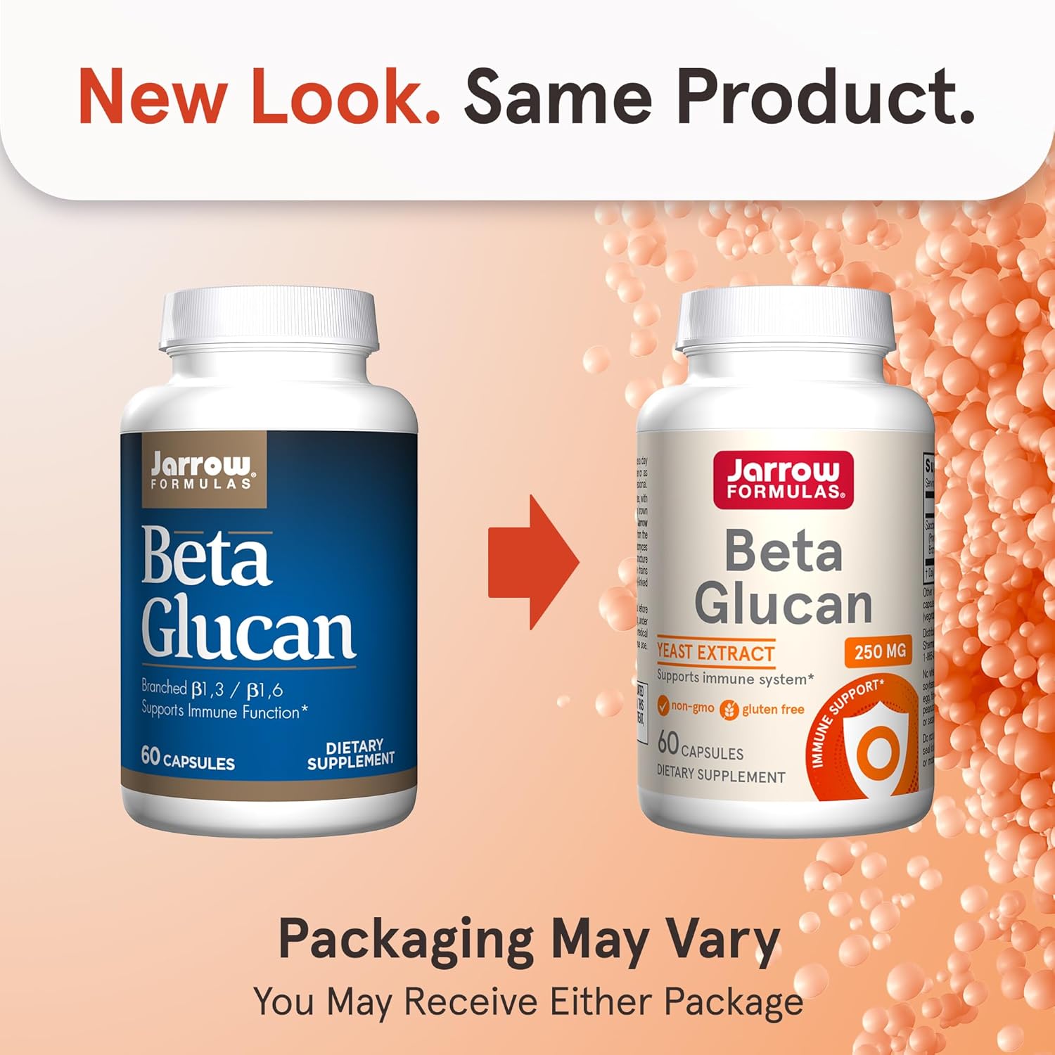 Jarrow Formulas Beta Glucan 250mg Capsules - 60 Count new look